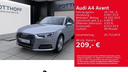 Gebraucht Audi A4 Sport 150 PS (110 kW) 2018 Silber Kombi