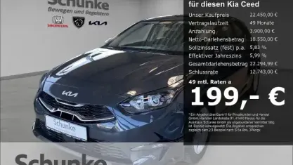 Gebraucht Kia Ceed Vision 140 PS (102 kW) 2025 Grau Kleinwagen