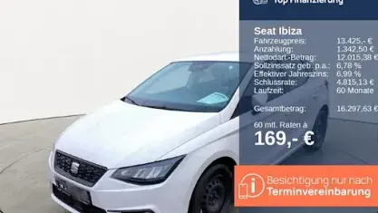 Brugt Seat Ibiza Reference 80 HK (58 kW) 2022 Hvid Sedan