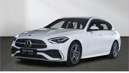 Gebraucht Mercedes C180 AMG 170 PS (125 kW) 2023 Unilack polarweiß Kombi