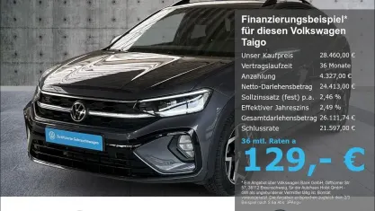 Używany VW Taigo IQ Drive 150 KM (110 kW) 2025 Szary SUV