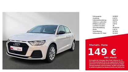 Weiß Gebraucht 2025 Audi A1 Sportback Advanced Plus Kleinwagen | 24.880 € (Fairer Preis)