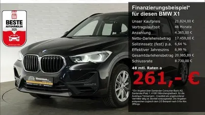 Schwarz Gebraucht 2020 BMW X1 Advantage SUV | 21.824 € (Fairer Preis)