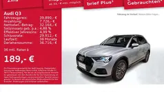 Silber Gebraucht 2025 Audi Q3 Advanced Plus SUV | 39.890 € (Fairer Preis)