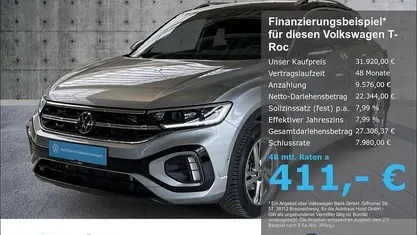 Gebraucht VW T-Roc R-line 150 PS (110 kW) 2025 Silber SUV