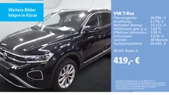 Schwarz Gebraucht 2024 VW T-Roc Style SUV | 28.890 € (Fairer Preis)