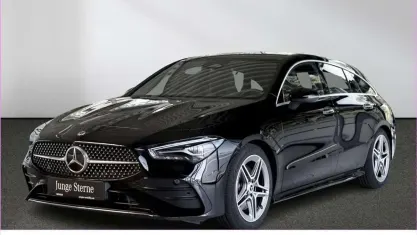 Gebraucht Mercedes CLA200 Shooting Brake AMG line 163 PS (119 kW) 2025 Unilack nachtschwarz Kombi