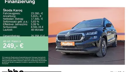 Gebraucht Skoda Karoq Tour 150 PS (110 kW) 2022 Schwarz SUV
