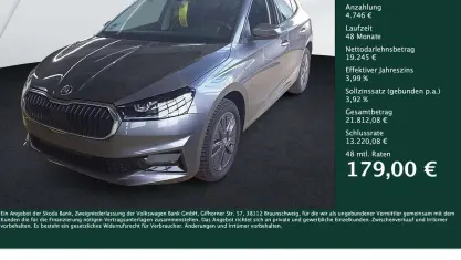 Gebraucht Skoda Fabia Tour 150 PS (110 kW) 2025 Graphitegrau metallic Kleinwagen