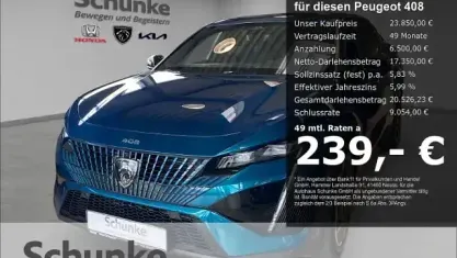 Gebraucht Peugeot 408 GT 131 PS (96 kW) 2023 Blau SUV