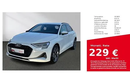 Gebraucht Audi A3 Advanced Plus 150 PS (110 kW) 2025 Gletscherweiß Limousine