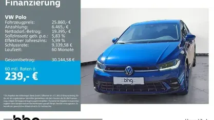 Gebraucht VW Polo R-line 95 PS (69 kW) 2026 Blau Kleinwagen