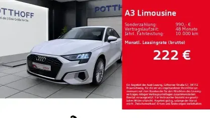 Gebraucht Audi A3 Advanced 116 PS (85 kW) 2024 Weiss Limousine