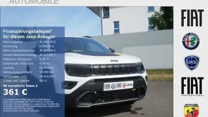 Neu Jeep Avenger North 145 PS (106 kW) 2026 Snow white (weiss) SUV