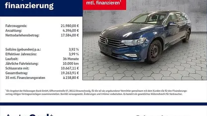 Aquamarinblau metallic Gebraucht 2022 VW Passat Business Kombi | 21.980 € (Fairer Preis)