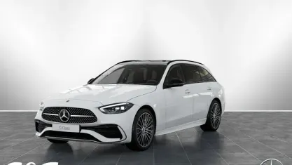 Gebraucht Mercedes C200 AMG 163 PS (119 kW) 2025 Unilack polarweiß Kombi