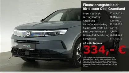 Brugt Opel Grandland Electric 145 HK (106 kW) 2024 Grå SUV