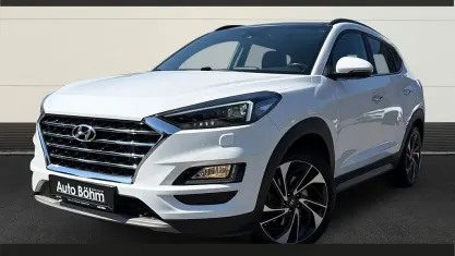 Gebraucht Hyundai Tucson Premium 136 PS (100 kW) 2019 Polar white / sol SUV