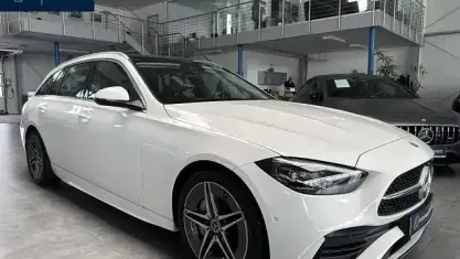 Gebraucht Mercedes C220 AMG 200 PS (147 kW) 2022 Weiß Kombi
