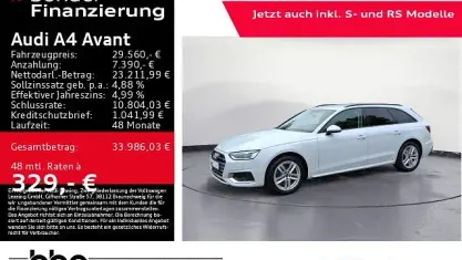 Gebraucht Audi A4 Advanced Plus 150 PS (110 kW) 2024 Weiß Kombi