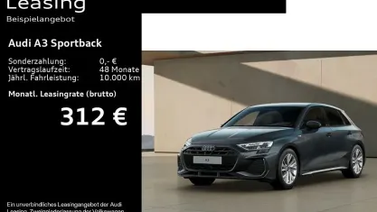 Gebraucht Audi A3 S-Line 150 PS (110 kW) 2025 Grau Limousine