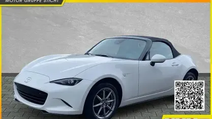 Neu Mazda MX5 Exclusive-Line 132 PS (97 kW) 2026 Arctic white Cabrio