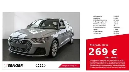 Occasion Audi A1 Sportback Ambiente 116 ch (85 kW) 2025 Gris Citadine