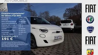 Weiss Gebraucht 2022 Fiat 500e Icon Kleinwagen | 18.990 € (Fairer Preis)