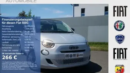 Neu Fiat 500C Icon 65 PS (47 kW) 2026 Blau celestial metallic Cabrio