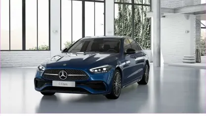 Brugt Mercedes C200 AMG 204 HK (150 kW) 2022 Blå Sedan