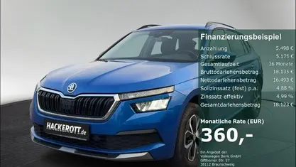 Blau Gebraucht 2021 Skoda Kamiq Drive SUV | 18.250 € (Fairer Preis)