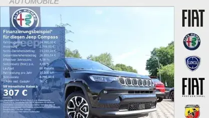 Gebraucht Jeep Compass Altitude 131 PS (96 kW) 2024 Schwarz SUV