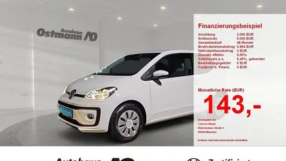 Gebraucht VW up! 60 PS (44 kW) 2020 Weiß Kleinwagen