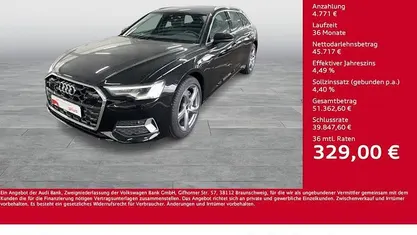 Schwarz Gebraucht 2025 Audi A6 Advanced Kombi | 50.488 € (Fairer Preis)