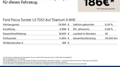 Gebraucht Ford Focus Titanium X 116 PS (85 kW) 2023 Schwarz Kombi