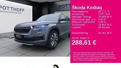 Gebraucht Skoda Kodiaq Ambition 200 PS (147 kW) 2023 Graphitegrau metallic SUV