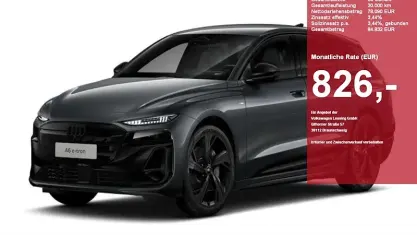 Neu Audi A6 e-tron Performance 280 kW (381 PS) 2026 Grau Kombi