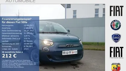 Gebraucht Fiat 500e Style 86 kW (118 PS) 2023 Grün Limousine
