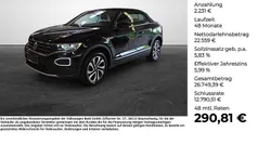 Schwarz Gebraucht 2021 VW T-Roc Cabriolet Active Cabrio | 24.790 € (Fairer Preis)