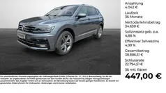 Platinum grey metallic Gebraucht 2021 VW Tiguan Allspace Highline SUV | 38.680 € (Fairer Preis)