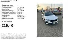 Candyweiss Gebraucht 2024 Skoda Scala Essence Kleinwagen | 19.990 € (Fairer Preis)