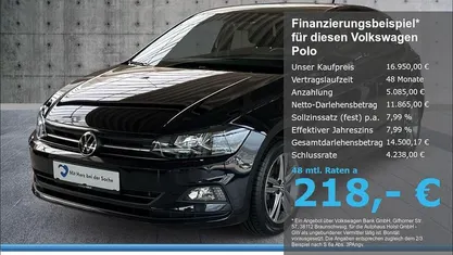 Brugt VW Polo United 95 HK (69 kW) 2021 Sort Hatchback