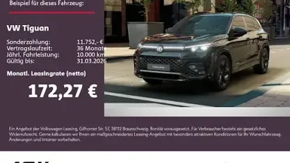 Ny VW Tiguan R-line 150 HK (110 kW) 2026 Sort SUV