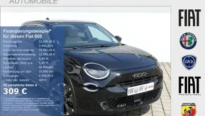 Gebraucht Fiat 600 La Prima 110 PS (80 kW) 2025 Schwarz SUV