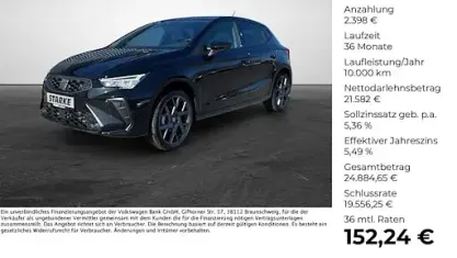 Ny Seat Ibiza FR 116 HK (85 kW) 2026 Sort Hatchback