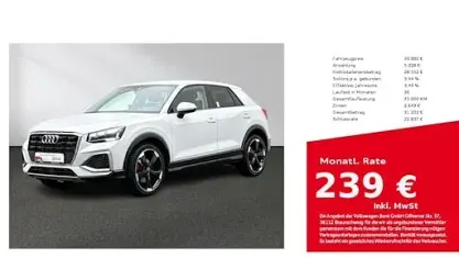 Second-hand Audi Q2 Advanced Plus 150 CP (110 kW) 2025 Alb SUV