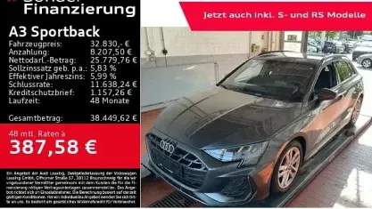Gebraucht Audi A3 S-Line 150 PS (110 kW) 2025 Daytonagrau perleffekt Limousine