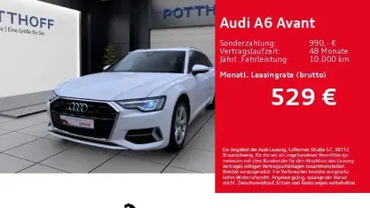 Gebraucht Audi A6 S-Line 204 PS (150 kW) 2024 Weiß Kombi