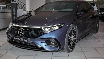 Brugt Mercedes EQS580 AMG 384 kW (523 HK) 2023 Blå Sedan