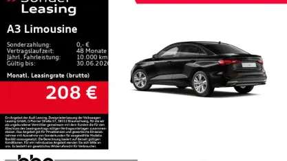 Gebraucht Audi A3 Advanced Plus 116 PS (85 kW) 2026 Mythosschwarz metallic Limousine